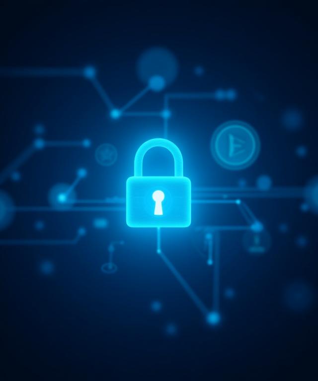 Secure digital interface representing data protection